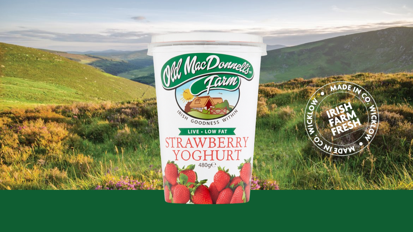 6 x Live Strawberry Yoghurt 480grm